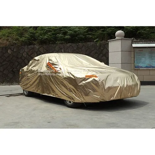 Luxury Gold and Silver Color Aluminum Film Car Covers photo-5