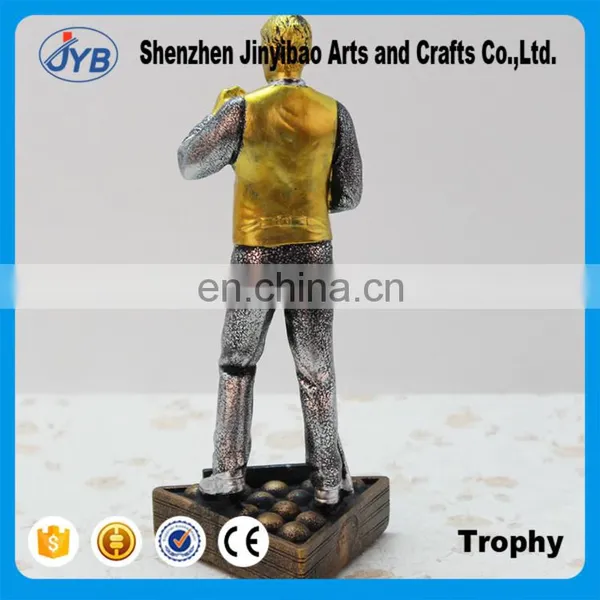 Gold and Silver Trophy Billiard Figures Creative Resin Decoration Wholesale of Arts and Crafts photo-2