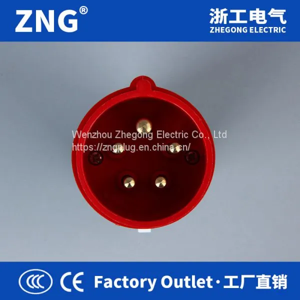 400V 3P+N+T 16A Industrial Power Plug, Ip44 IEC309 Waterproof Plug photo-2