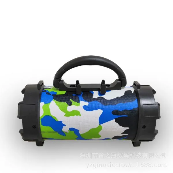 Cylinder Bluetooth Speaker Outdoor Portable Wireless Card Flashlight Cannon Speaker photo-3