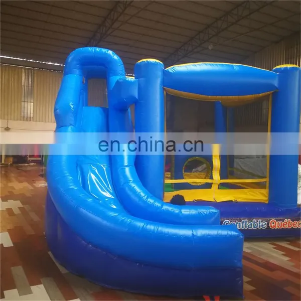 Hot Sale!!! Small Blue and Yellow Inflatable Bouncer With Slide for Kids photo-3