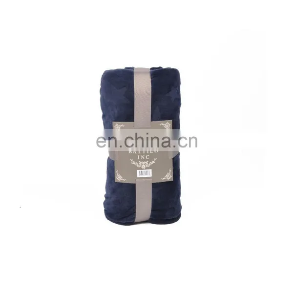 Stars Printed Navy Coral Blanket Air-Conditioned Lively Office Nap Cover Fleece Blanket Throw photo-6