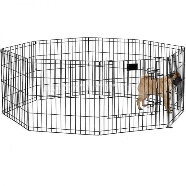 Chain Button Homes for Pets Folding Metal Carriers Cage Dog Metal Pet for Sale