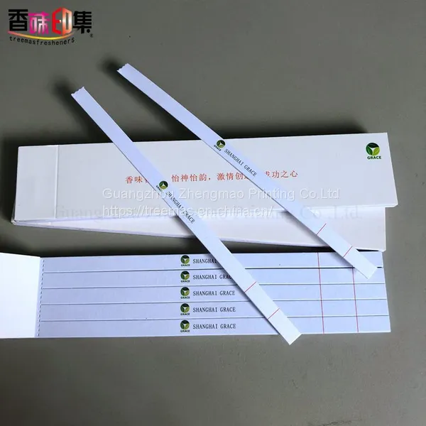 Custom logo print Blotter paper Fragrance test strips Smelling paper for Fragrances and Essential Oils