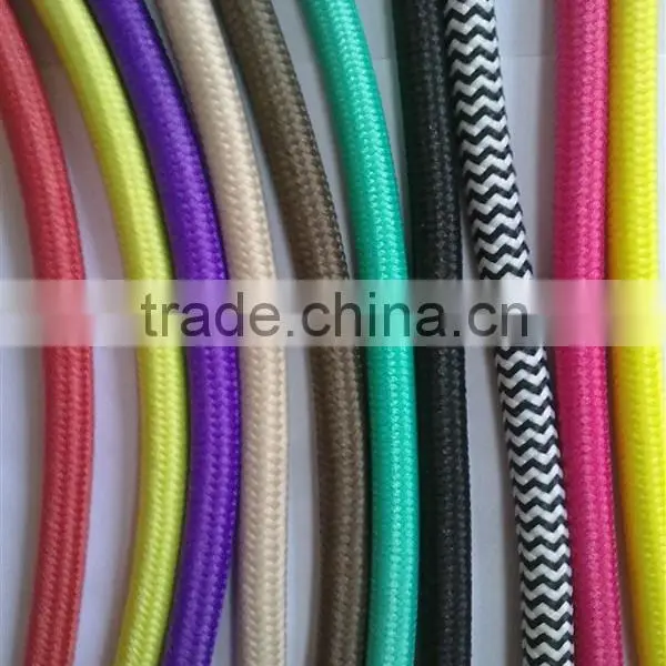 Colorful Fabric Cable With Sleeving for Diy Lamp Cord Sets