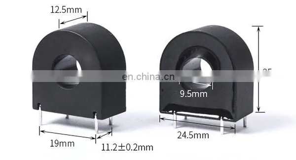 1000:1 PCB Current Transformer Through Hole Current Sensor Transformer photo-2