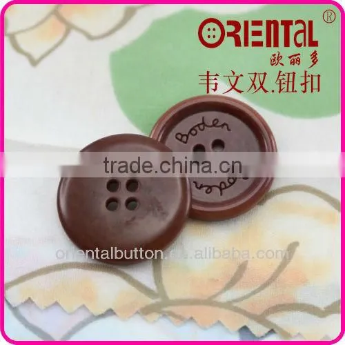 High Standard 4 Holes Natural Corozo Buttons photo-5