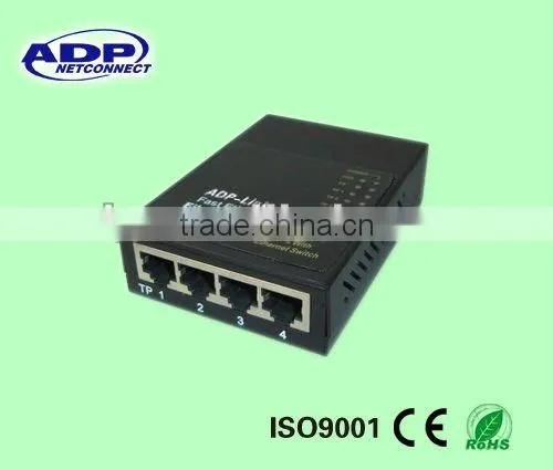 10/100M 1 Fiber Ports + 4 Rj45 Ports Fiber Optical Media Conveter photo-3