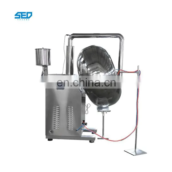 50 - 80 kg / Time Automatic Candy Peanut Coating Machine for Coating Chocolate photo-2
