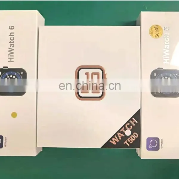 Factory Direct 1.75 Inch Full Screen T500+ Hiwatch 6 Smart Watch Series 6 Reloj Iwo 11 12 13 Smartwatch pk W26 T500 photo-4