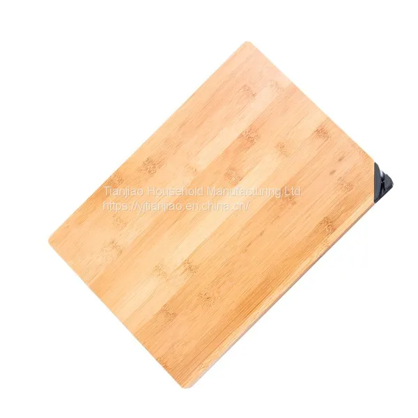 Custom ECO-Friendly Natural Bamboo Cutting Board With Knife Sharpener Kitchen Chopping Blocks photo-2