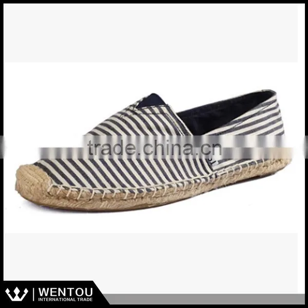 Jet Set Casual Slip On Canvas Stripe Espadrille photo-4