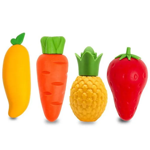 Super Fruit Eraser for Primary School Students Like Leather Eraser Big Mac Elephant Leather Creative Cartoon Cute Children Carrot Elephant Leather Without Crumbs and no Traces to Erase Words Into Line Kindergarten Stationery. photo-5