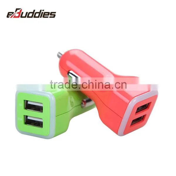 Dual USB Car Charger For IPad IPhone 5V 3.1A Mini Adapter photo-2