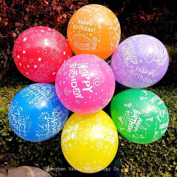 Bulk Age-Number Printed Balloons - 16th/50th Birthday Latex Balloons, Decorator-Ready Balloons photo-2