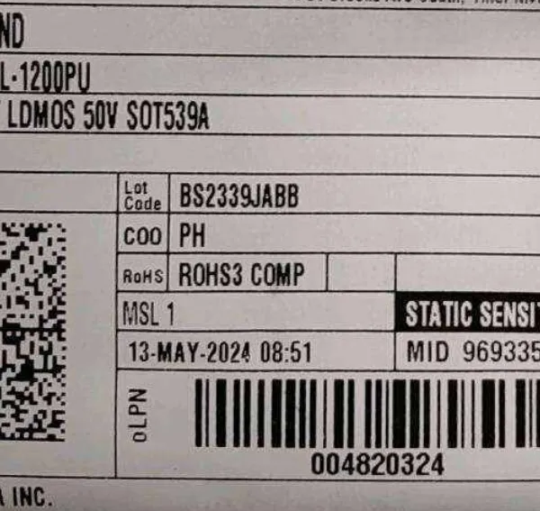 BLL9G1214L-600U Ampleon RF MOSFET Transistors BLL9G1214L-600/SOT502/TRAY photo-2