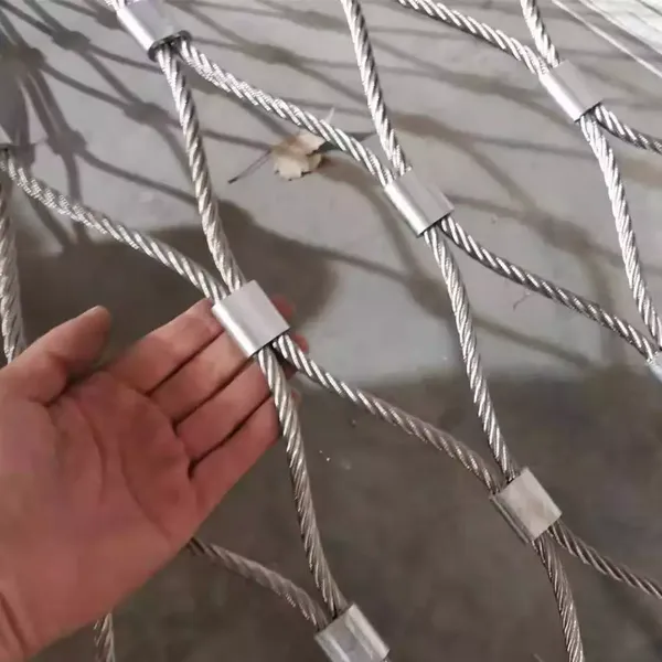 Hand Woven Stainless Steel Knotted Cable Mesh/Rope Mesh/Bird Zoo Mesh photo-3