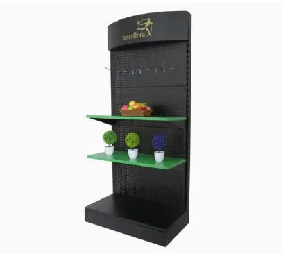LED Pegbord Metal Display Rack With Lighting Heavy Duty Shelves Tool Display