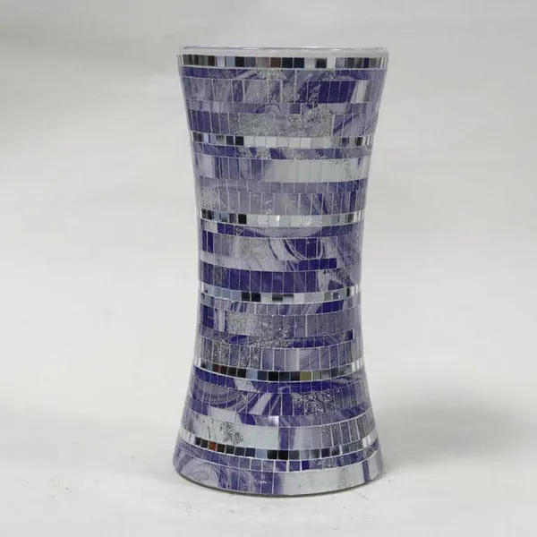 Mosaic Vase Glass Container Jar photo-5