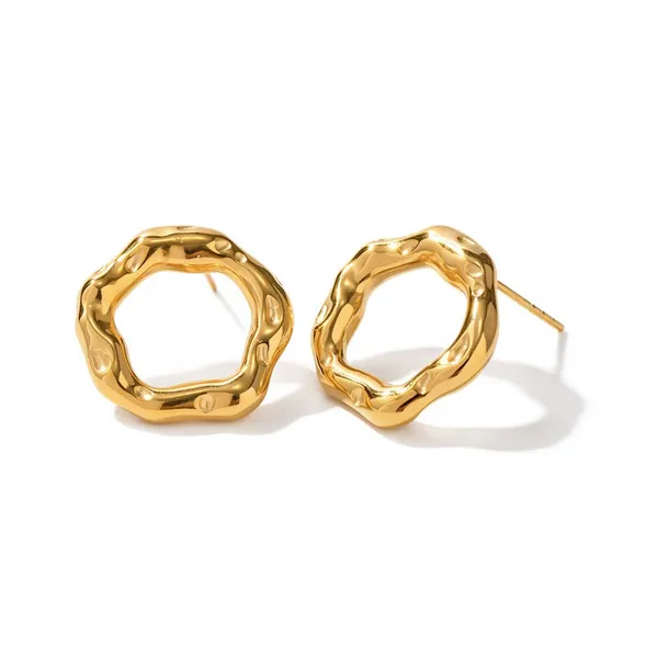 Fashion Hypoallergenic Stainless Steel Stud Earrings for Sensitive Skin photo-2