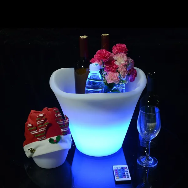 Fashionable Bar Accessory LED Light up Wine Ice Bucket Rechargeable Bar Wine Tray With Led Light Night Club Beverage Tubs photo-4