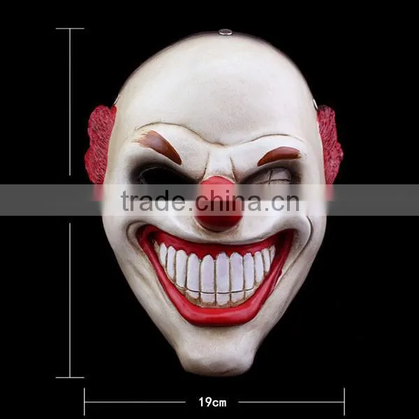 In-stock 2015 High Quality Resin Halloween Party Mask Props Clown Payday 2 Red Nose photo-4