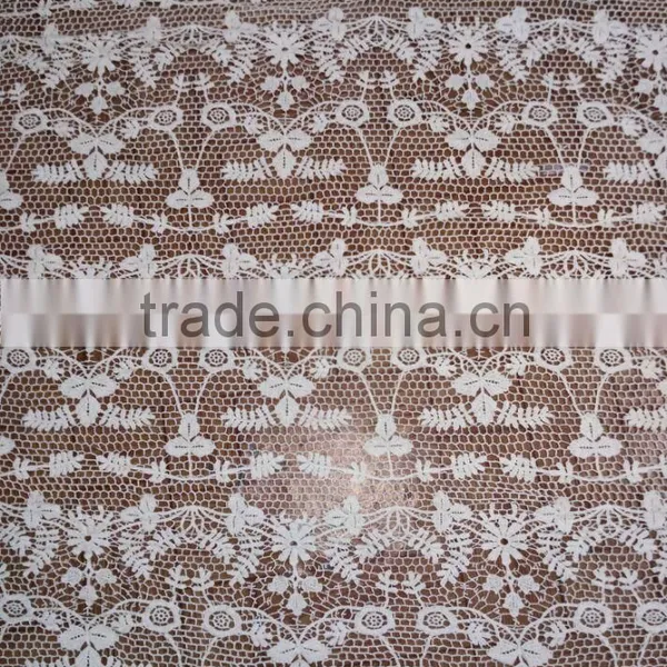 2016 Wholesale Cotton Fabric Embroidery Lace With Mesh Designs photo-2