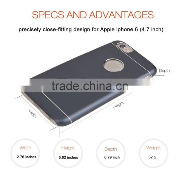 2016 New Arrival Dual Aluminum Case for Iphone 6 Matte Black Housing photo-4