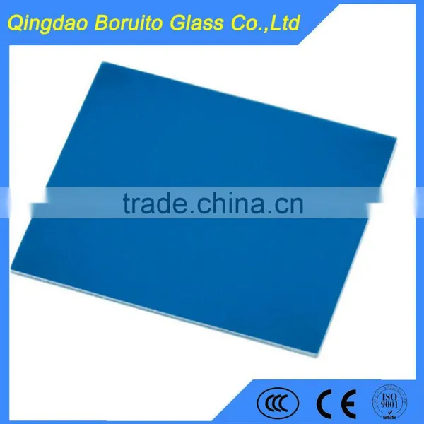6mm Navy Blue green Lake Blue Reflective Glass photo-4