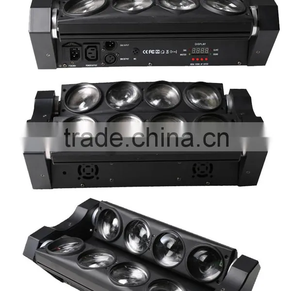 8pcs Moving Head Disco RGBW 4IN 1 Led Spider Beam Moving Head Light 10w photo-3