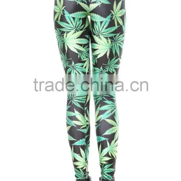 95% Polyester 5% Spandex Wholesale Custom Printed Leggings for Sale photo-3