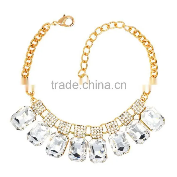Luxury Colorful Crystal Pendant Bracelet Shinning Rhinestone Gold Bracelets photo-5
