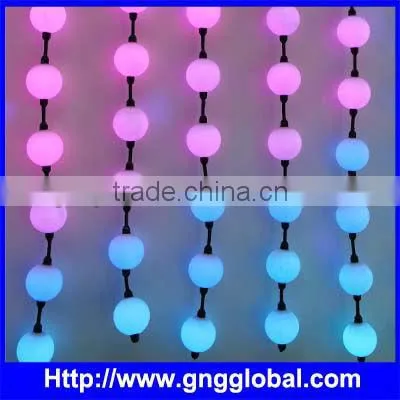 DMX Hanging LED Ball String Light,Stage Curtain Light,Colorful LED Ball