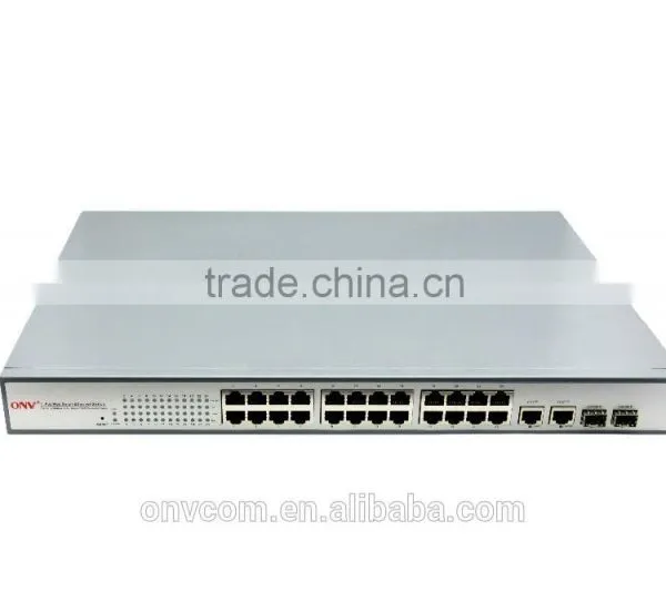 24-PORT 10/100 POWER MANAGED OVER ETHERNET SWTICH WITH 24-PORT POE photo-2