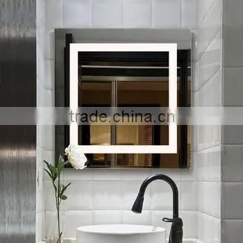 Hotel Bathroom LED Lighted Single Side Shaving Cosmetic Mirror photo-5
