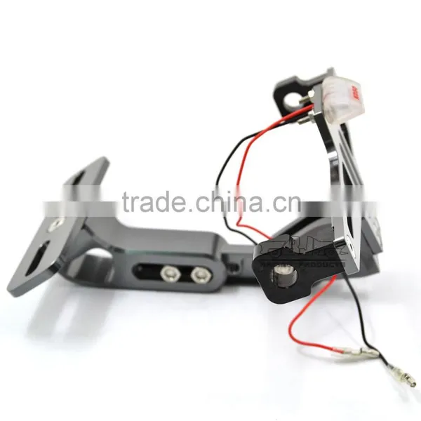 BJ-LPL-039 Manufacturer Aluminum Universal Motocross License Plate Holder Bracket With LED photo-4