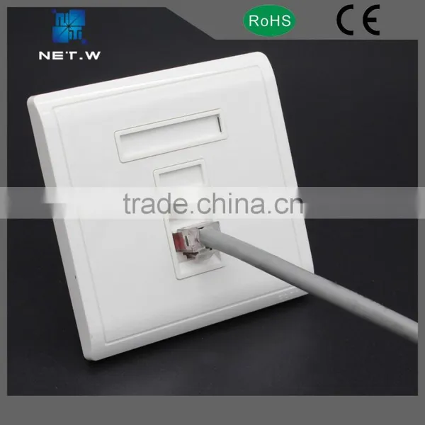 RJ45 Faceplate Wall Face Plate 86x86mm photo-6