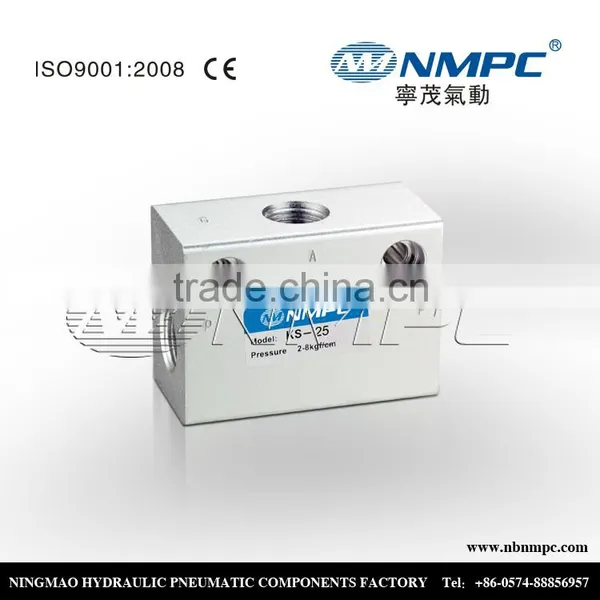 ST Type thread pneumatic shuttle valve G1/8,1/4,3/8,1/2,3/4 inch air valve assembly