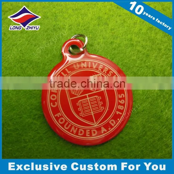 Unique Aluminum University Commemorative Tag Red Printing Epoxy Dogtag photo-2