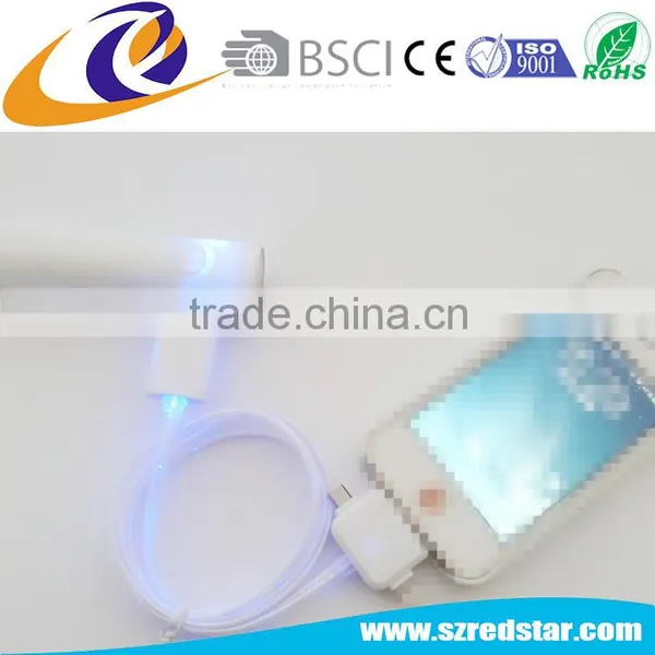 Top Selling 3 in 1 LED Glow USB Phone Charging Cable For Iphone Android photo-2