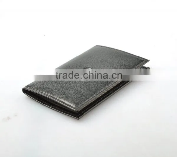 New Black RFID Blocking Leather Men's Rfid Wallet photo-2