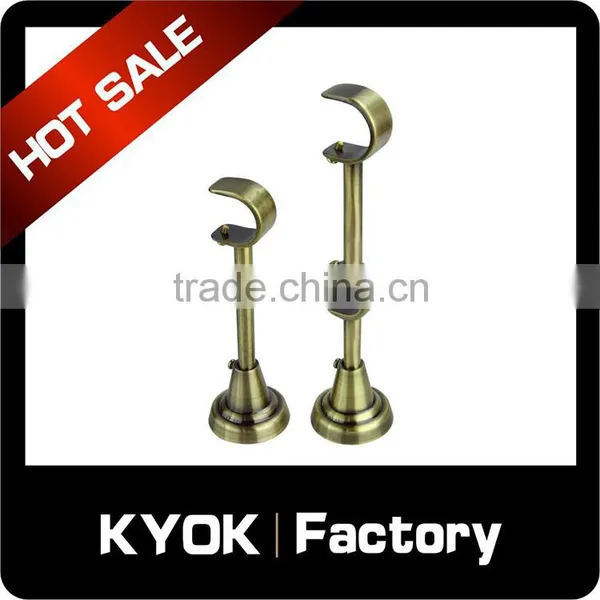 KYOK Sumptuousness Chrome Silver Curtain Pole Wall Brackets,brackets Multiple Parts 19mm/22mm/25mm photo-6