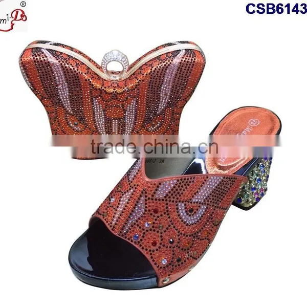 CSB6143 2016 The Top Latest Fashion Woman Italy Style High Heel Sandal Shoes With Bags photo-3