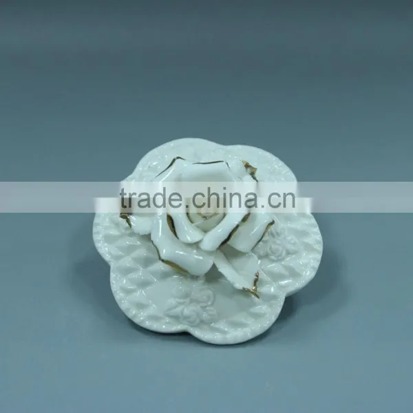 White Ceramic Glazed Smooth Jewelry Case photo-3
