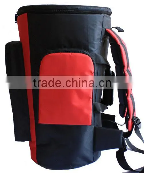 African Djembe Bags Pro Black-Red Nylon Waterproof photo-2