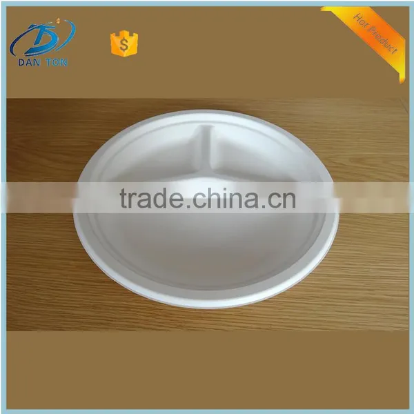 2016 Latest Disposable Paper Pulp Food Packaging Lunch Plate photo-3