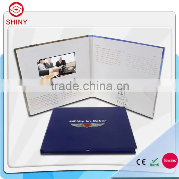 OEM/ODM/ Available Popular Business Gifts Lcd Video Booklet With Hard Cover photo-2