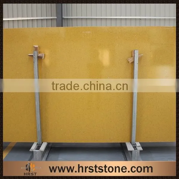 Engineered material artificial crystal yellow quartz