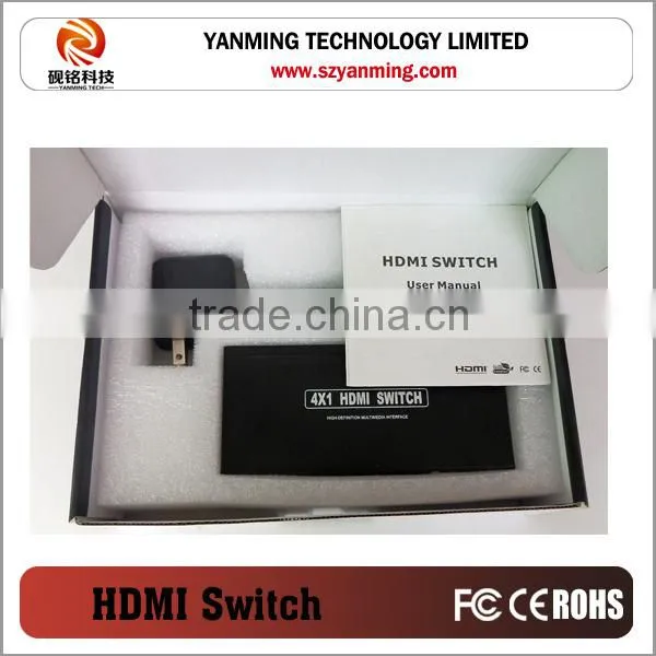 4 Port HDMI Switch 4x1 Metal Case Hdmi Switcher 4 Input, 1 Output photo-4
