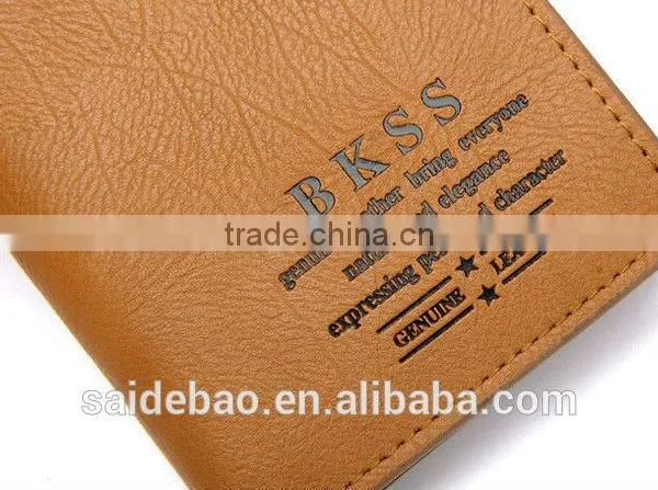 2016 Wholesale New Fashion Promition Genuine Leather Men's Wallet With Customizde Logo photo-2
